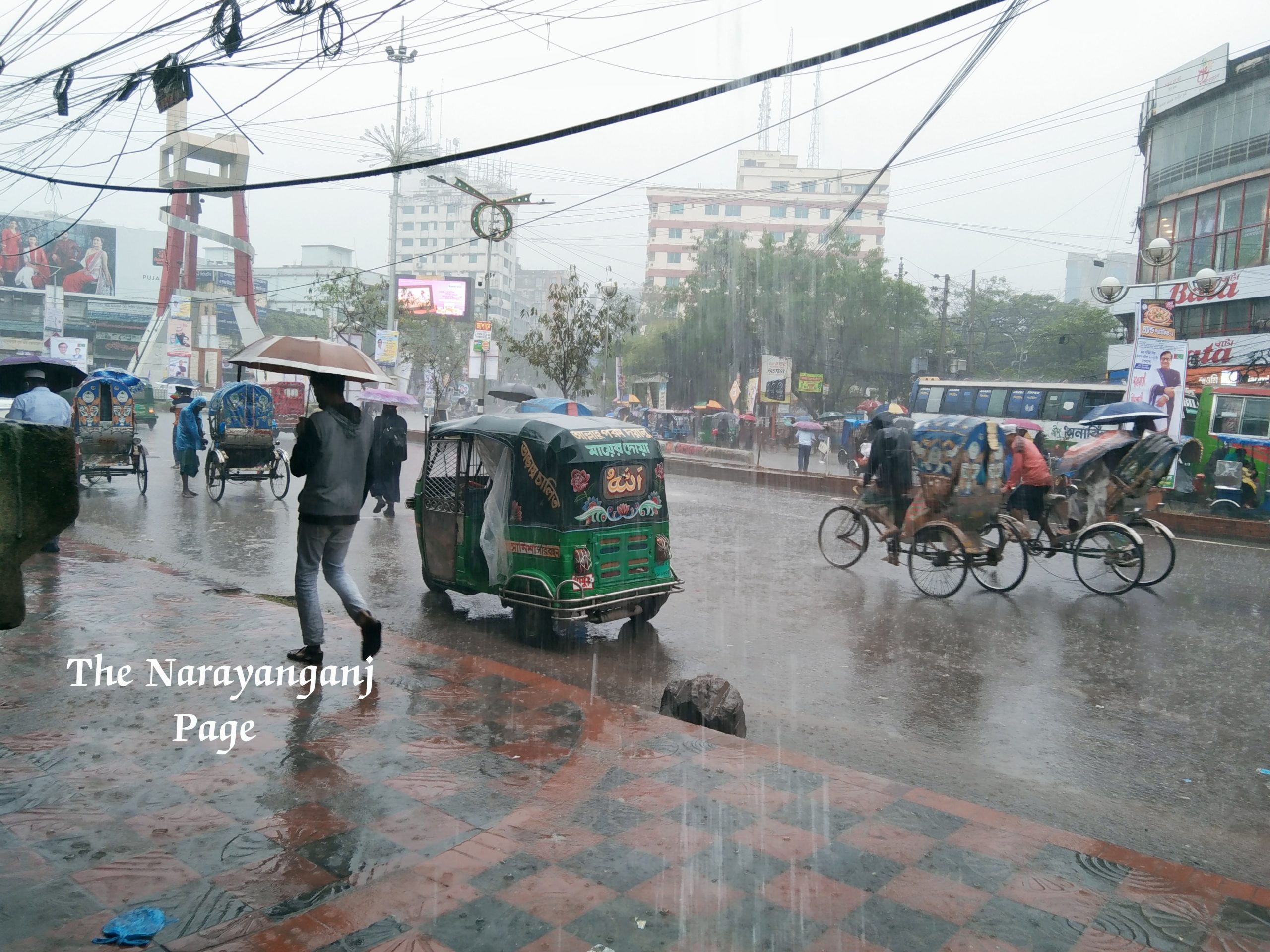 Rainy Day in Narayanganj City
