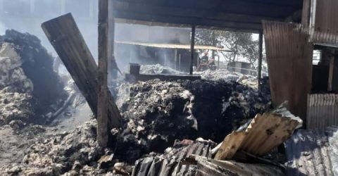 A terrible fire broke out in Fatulla from cotton and yarn factory
